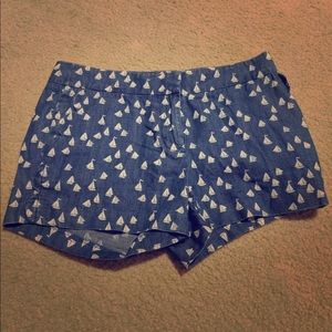 J.crew scalloped sailboat shorts